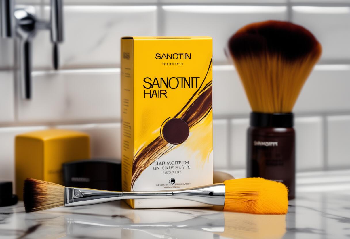 Teinture sanotint pour des cheveux naturels et éclatants